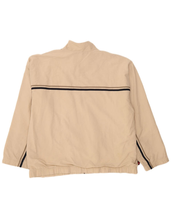 Nike Mens Tracksuit Top Jacket UK 42/44 Grande Bege Poliéster