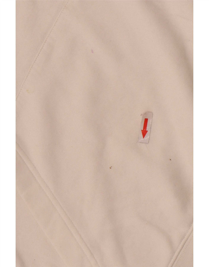 Nike Mens Hoodie Jumper Médio Algodão Branco