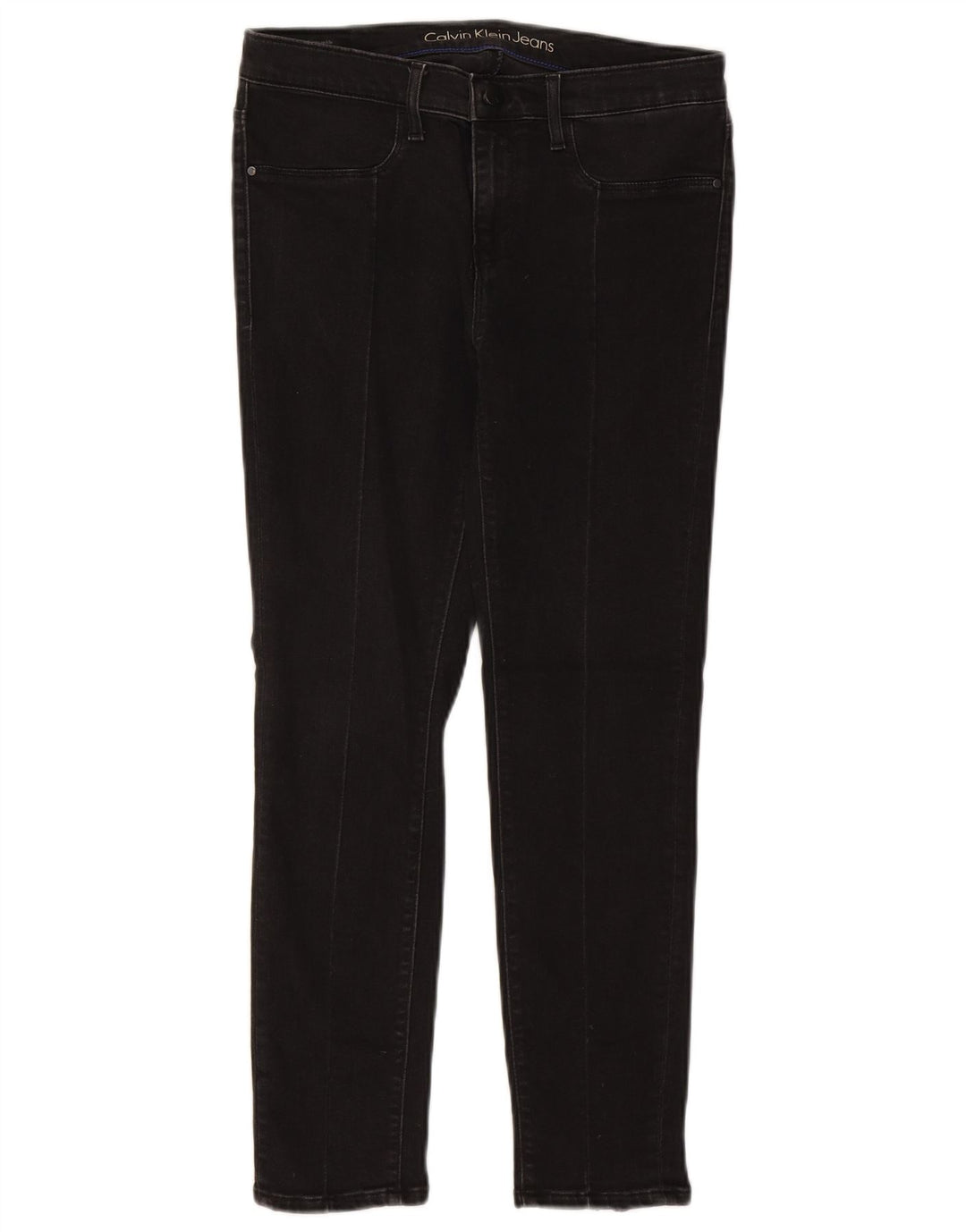 Calça Jeans Slim Feminina CALVIN KLEIN W31 L25 Algodão Preto