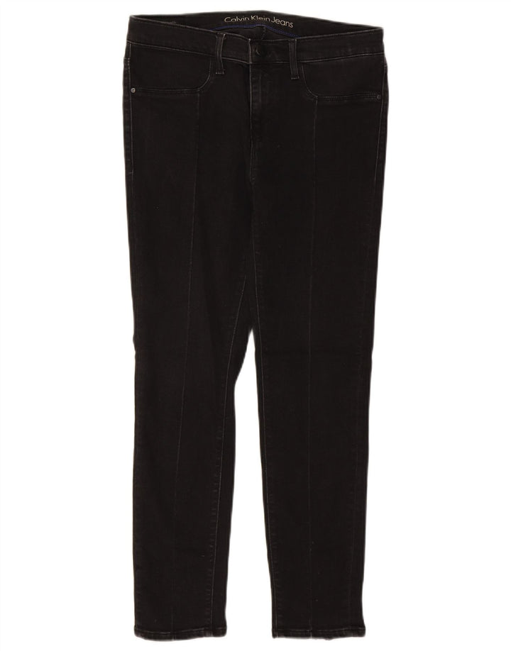 Calça Jeans Slim Feminina CALVIN KLEIN W31 L25 Algodão Preto