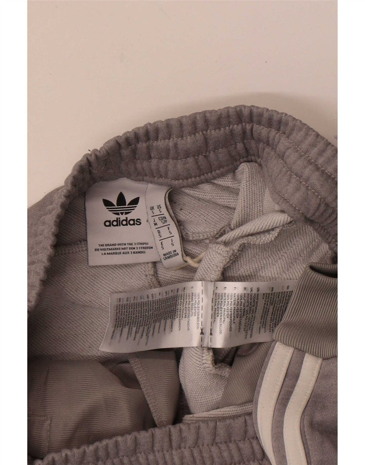 Adidas Mens Treino Calças Joggers Pequeno Poliéster Cinza