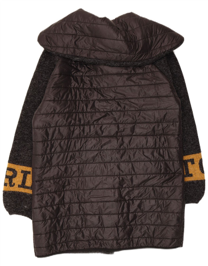 Sobretudo gráfico feminino Toy G UK 12 lã cinza médio
