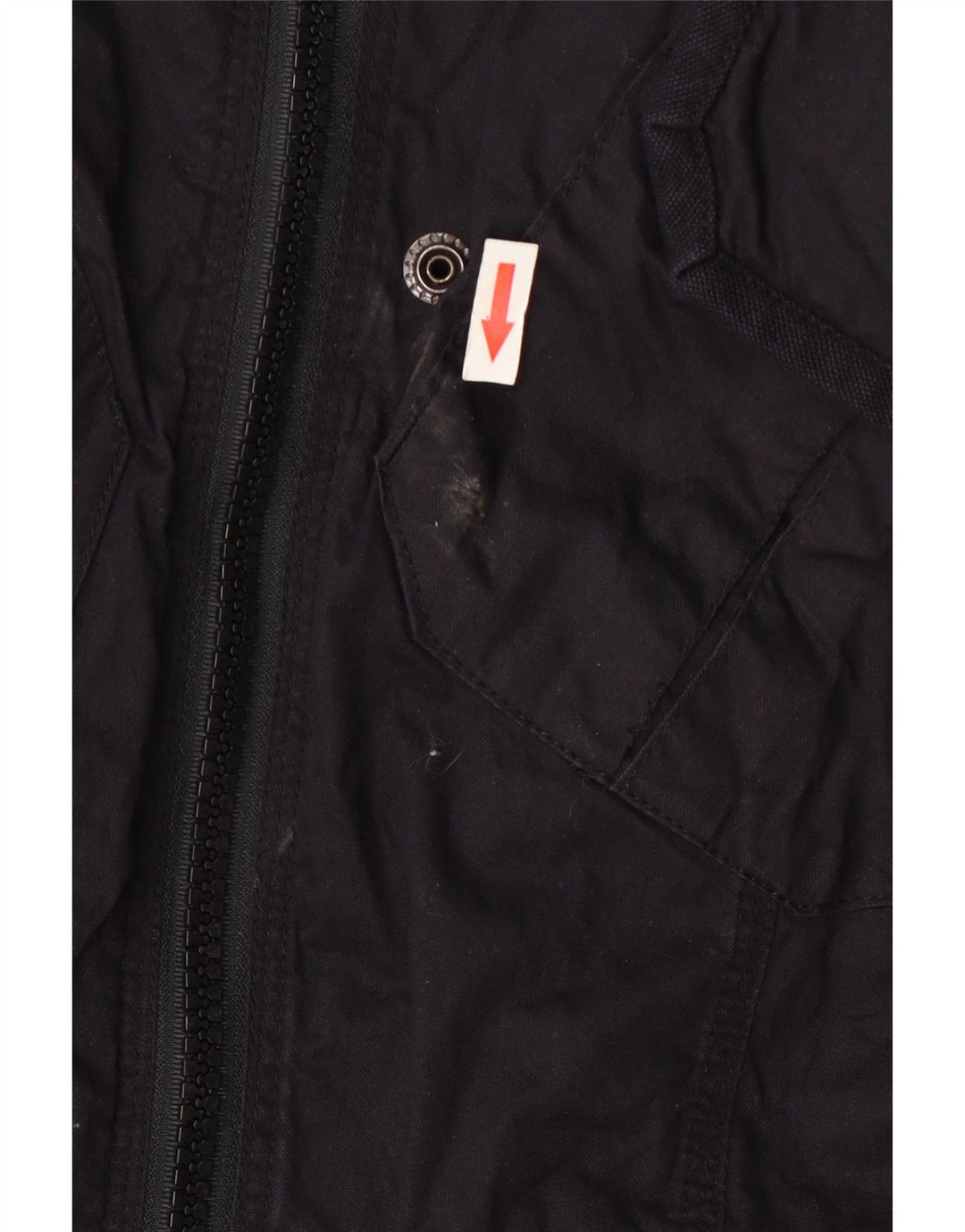 Jaqueta utilitária masculina Superdry UK 38 algodão preto médio