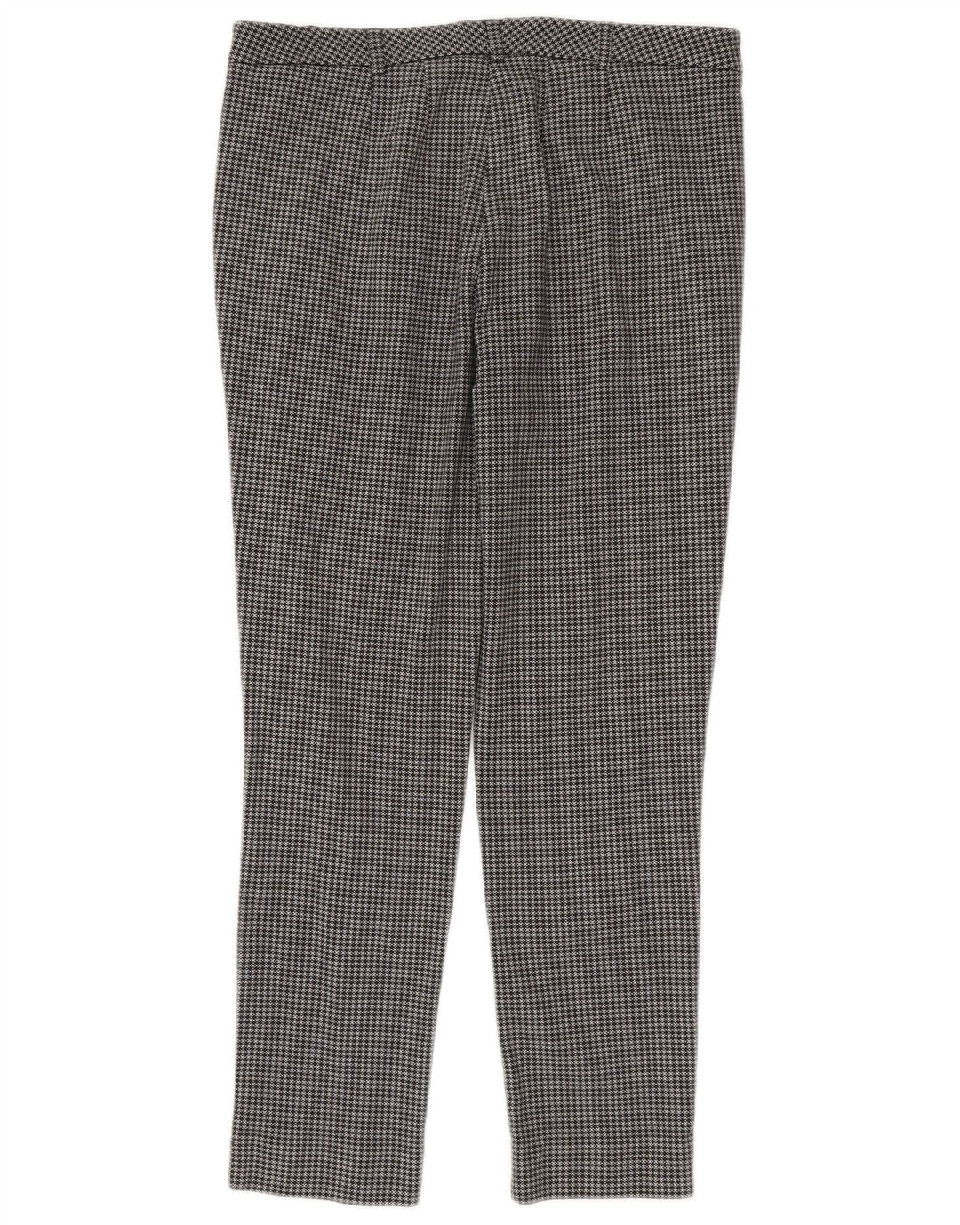 Calças cortadas femininas Marks & Spencer UK 12 médio W32 L25 cinza