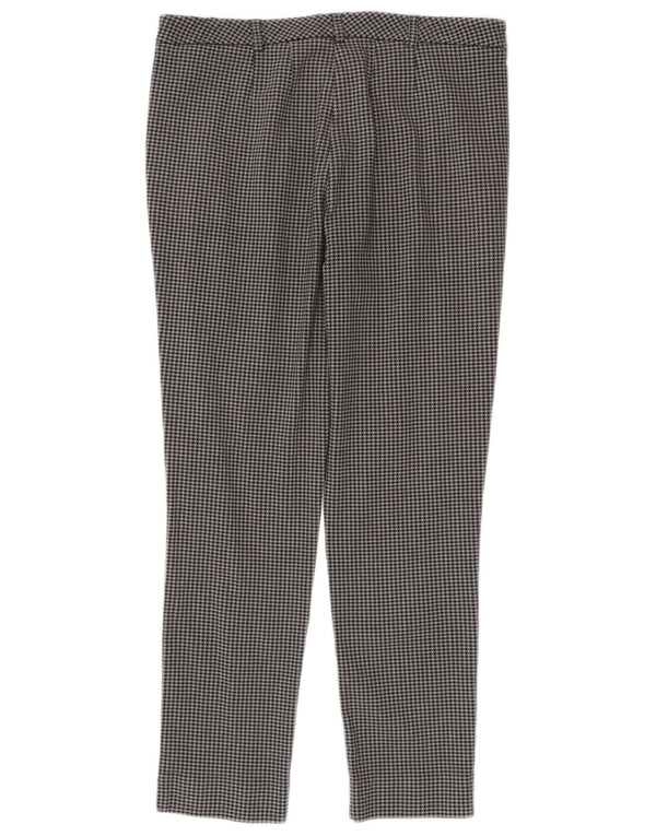 Calças cortadas femininas Marks & Spencer UK 12 médio W32 L25 cinza