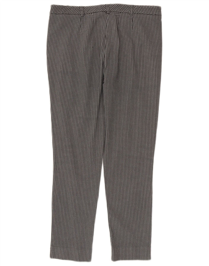 Calças cortadas femininas Marks & Spencer UK 12 médio W32 L25 cinza