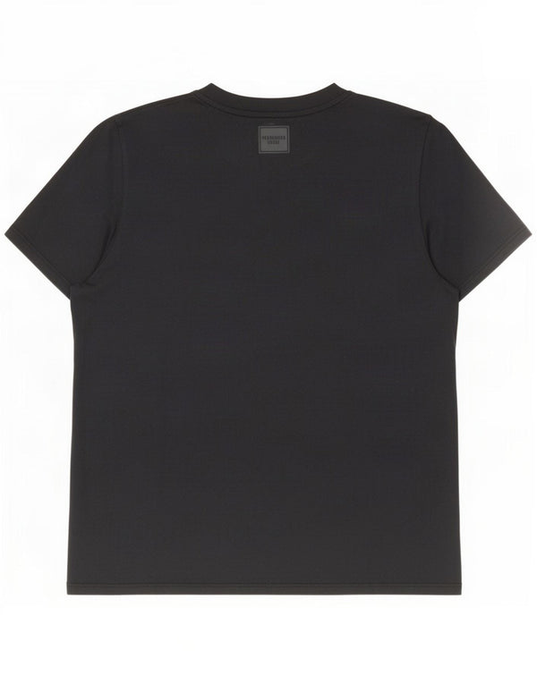 Superdry Camiseta feminina gráfica Top UK 14 Grande algodão preto