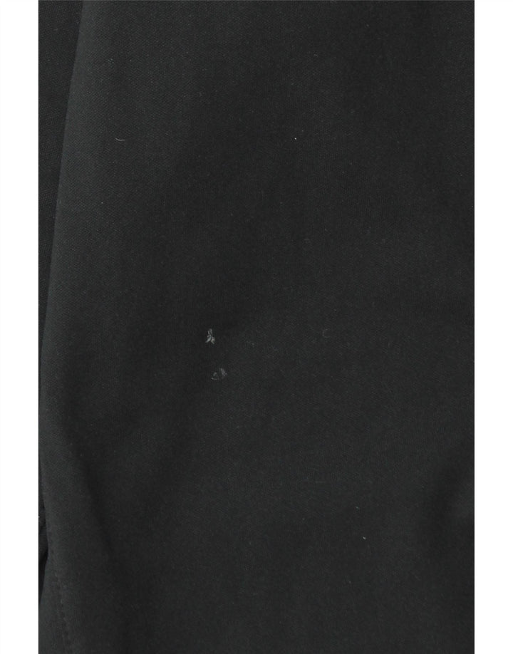 Nike Mens Dri Fit Zip Neck Pullover Treino Top Médio Preto Poliéster