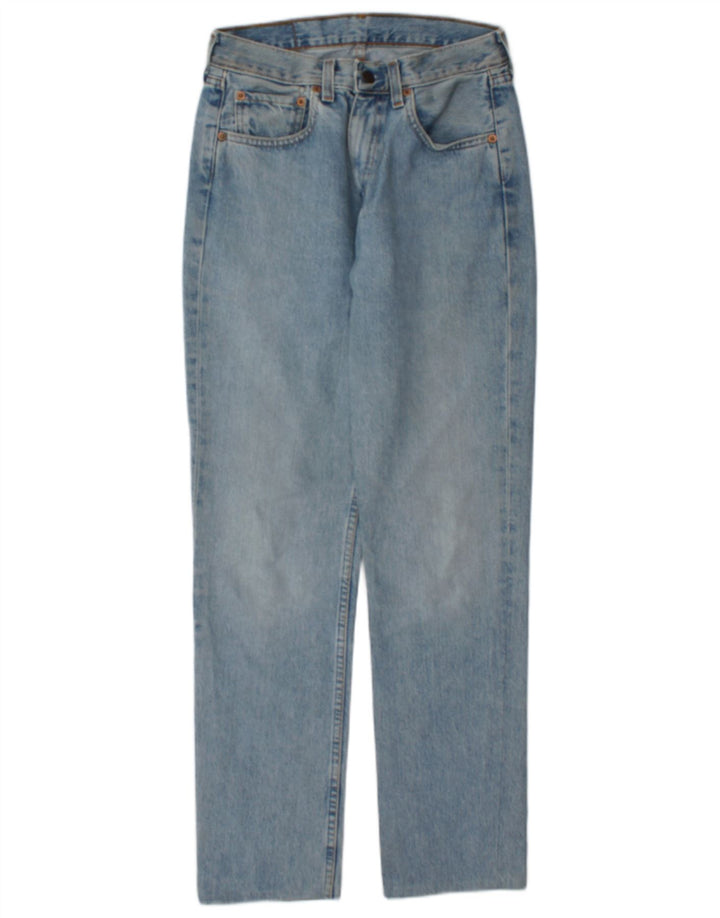 Calça jeans feminina Levi's 595 Straight W30 L30 azul algodão