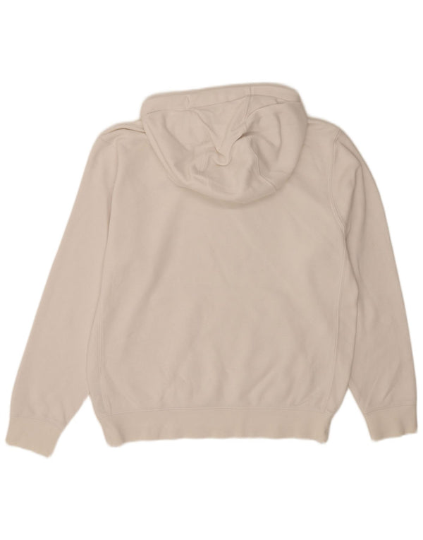 Nike Mens Hoodie Jumper Pequeno Algodão Branco