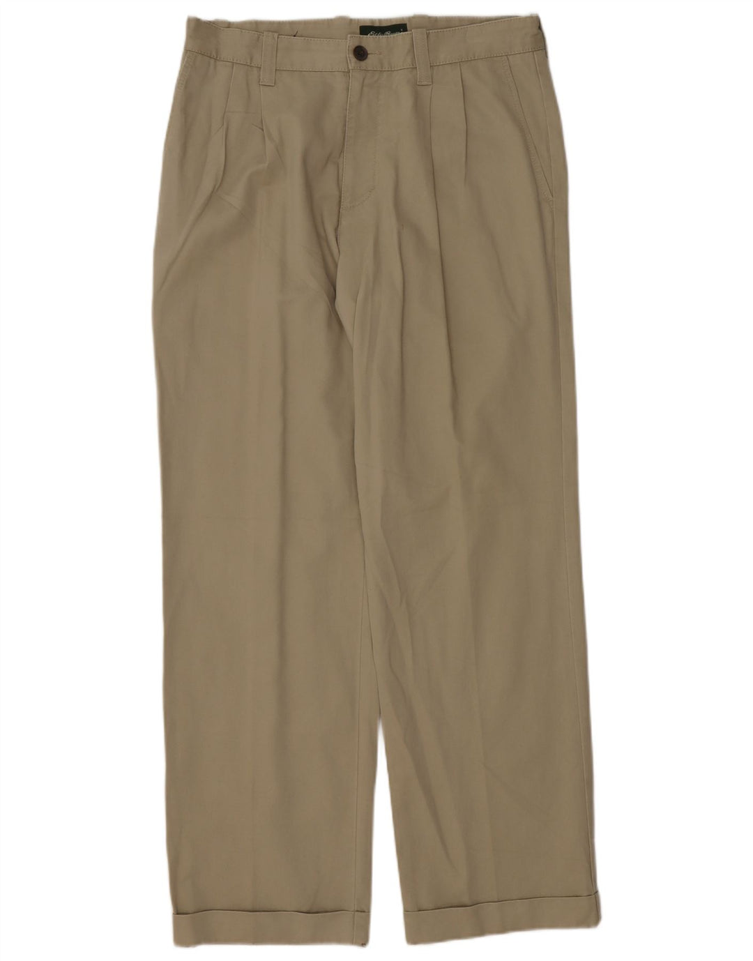 Calça Chino Masculina Eddie Bauer Classic Fit Pegged W32 L32 Algodão Cáqui