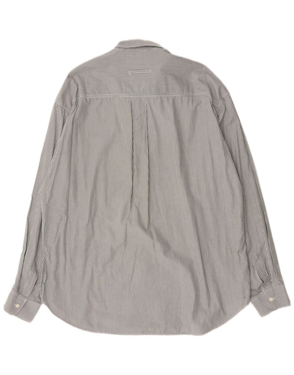 Camisa masculina Trussardi Jeans XL verde risca de giz