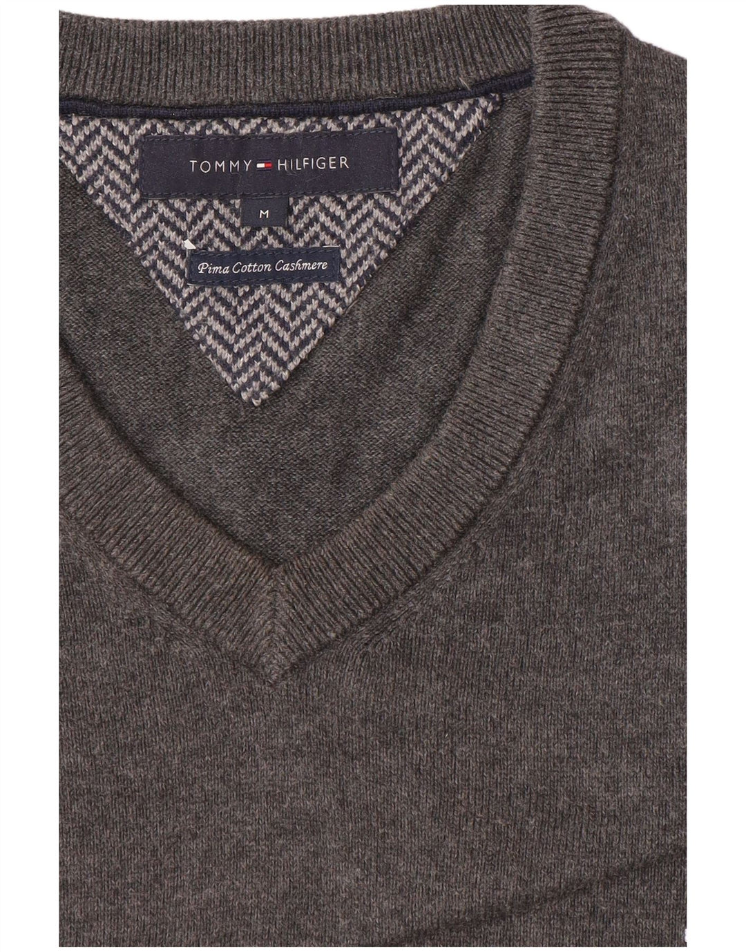 Tommy Hilfiger Mens Vest Tank Top Médio Algodão Cinza