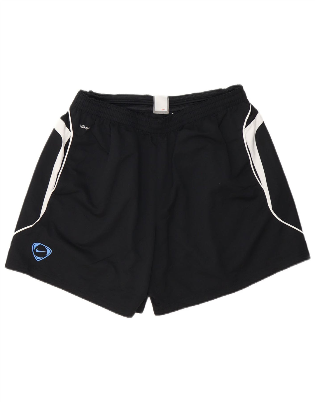 Shorts esportivos masculinos Nike grande poliéster colorblock preto