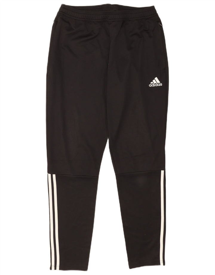 Calça de treino masculina Adidas grande poliéster preto