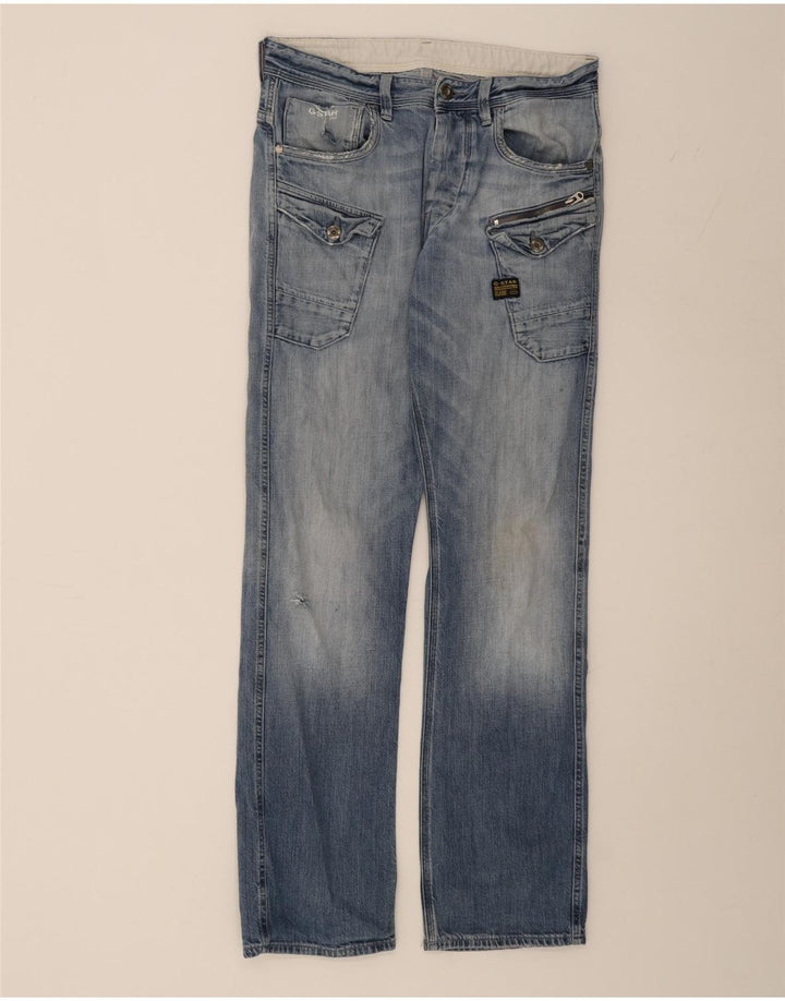 G-STAR Mens Cargo Straight Jeans W32 L32 Blue Cotton Vintage G-Star and Second-Hand G-Star from Messina Hembry 