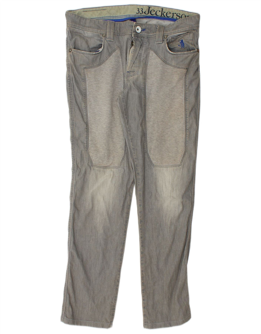 Jeckerson Jeans feminino slim W33 L29 algodão cinza