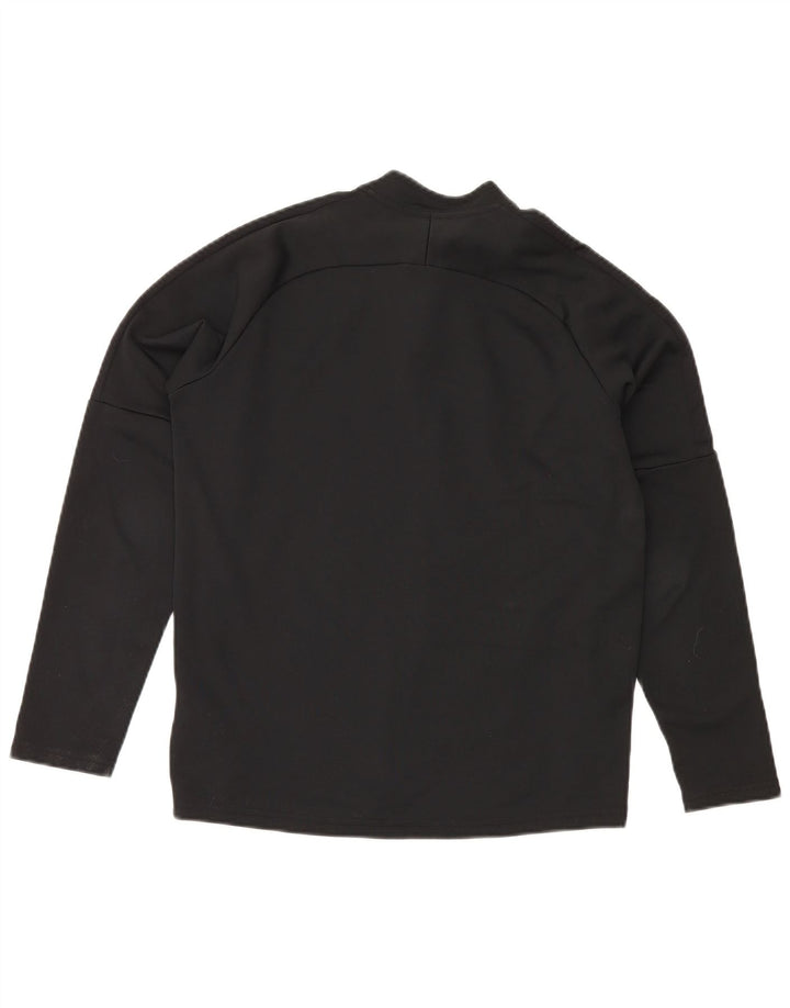 Nike Meninos Dri Fit Zip Neck Pullover Treino Top 13-14 Anos XL Preto