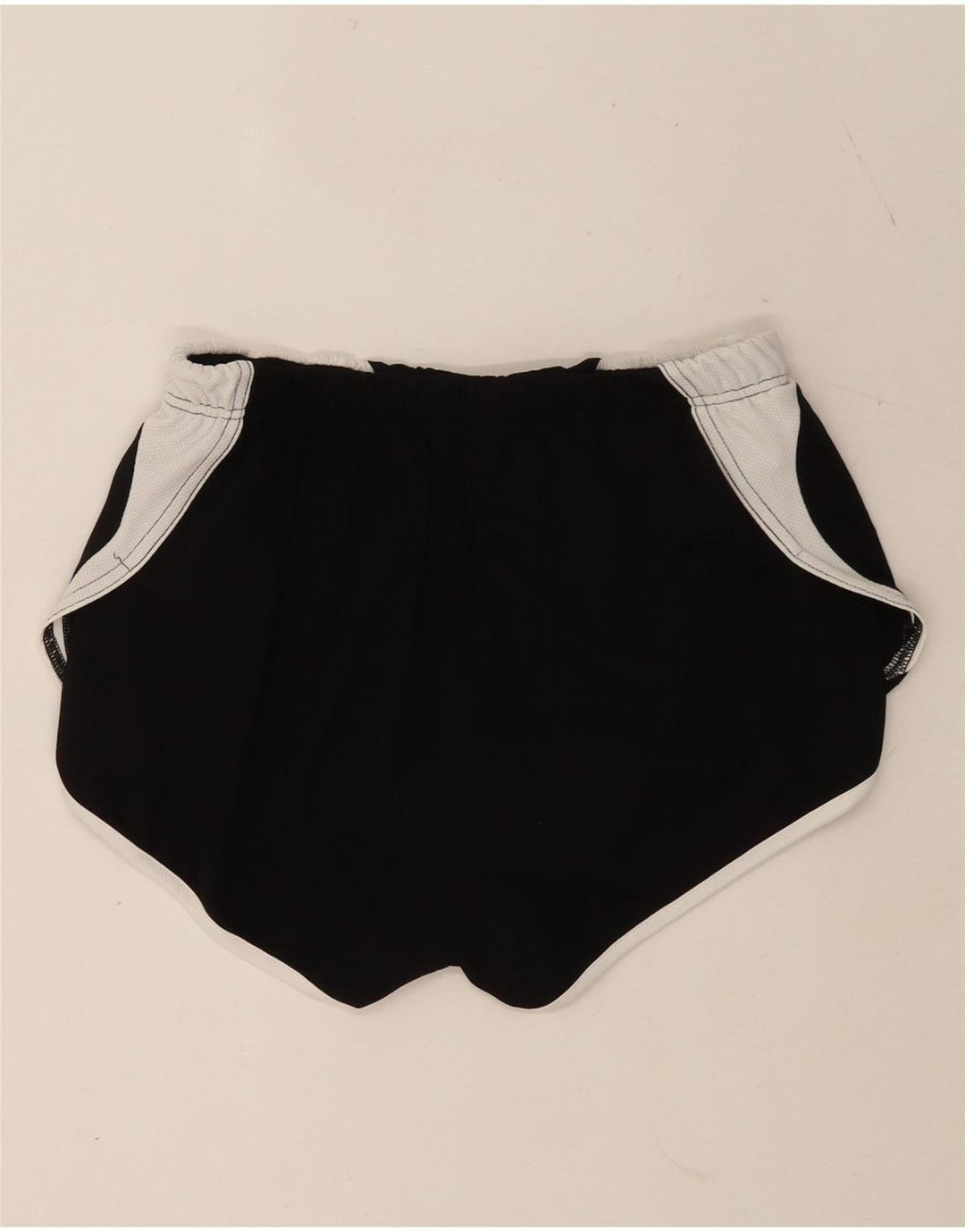Shorts esportivos femininos Asics UK 12 médio preto colorblock poliéster