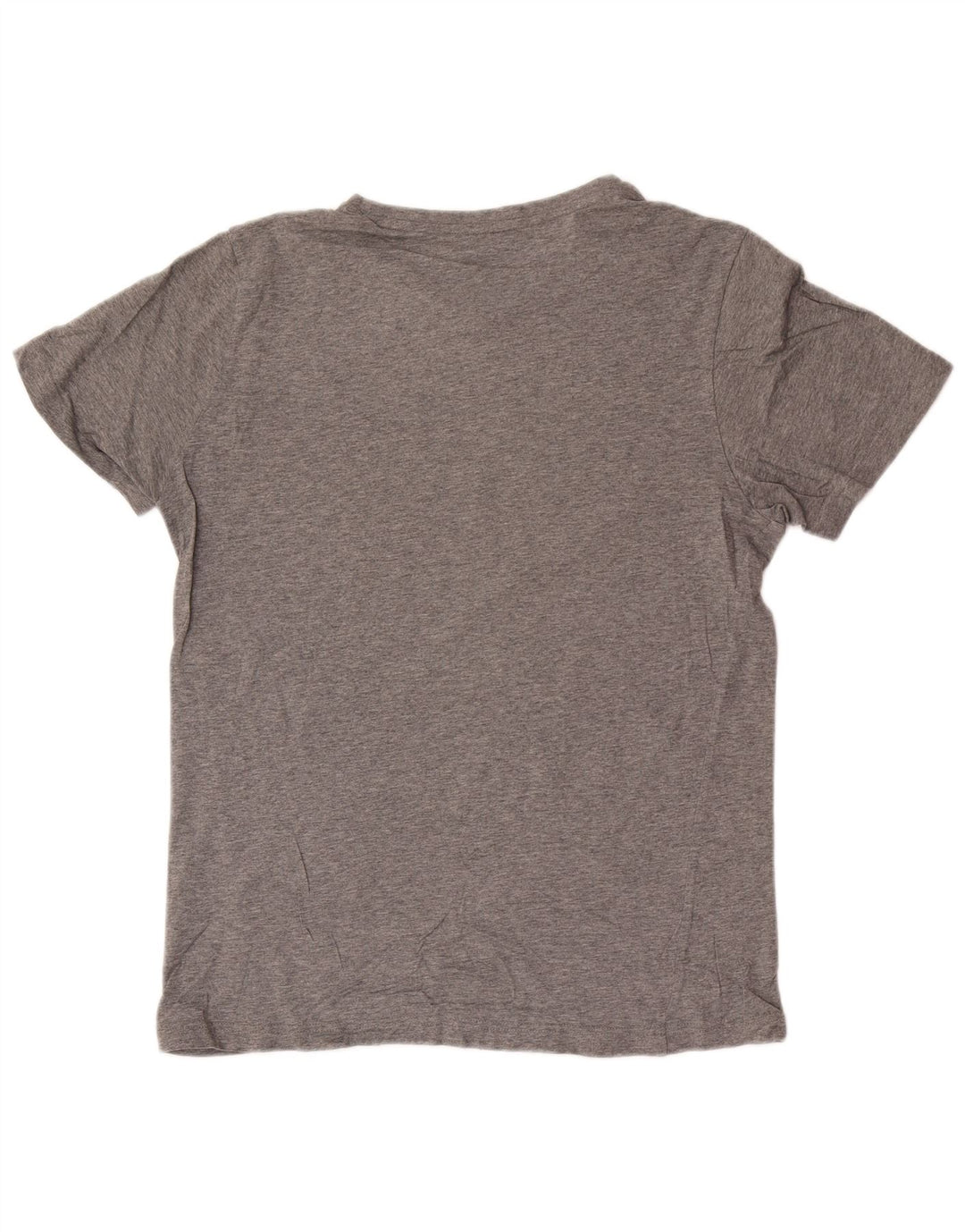 Camiseta masculina Puma Graphic Top cinza médio algodão manchado