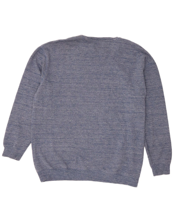 US Polo Assn. Moletom masculino Jumper 2XL algodão manchado azul marinho