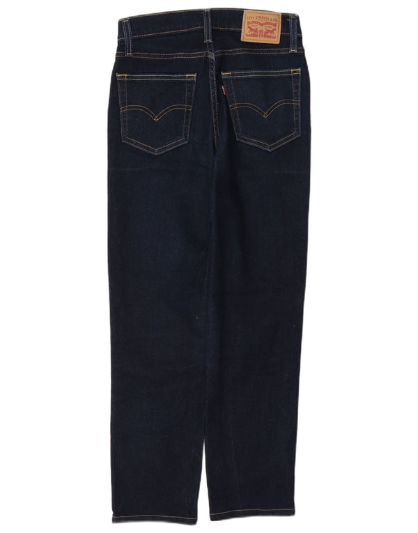 Calça jeans feminina Levi's 724 High Rise Straight W25 L28 azul marinho algodão