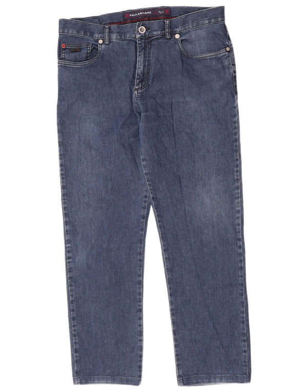 Paul & Shark Mens Yachting Straight Jeans EU 52 XL W36 L28 Blue Cotton