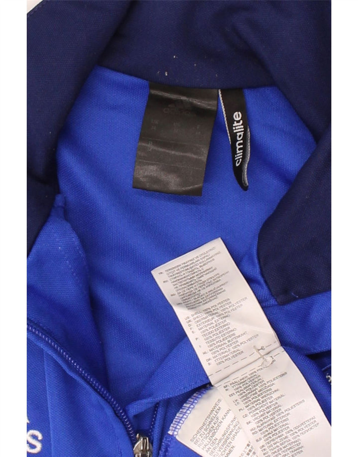 ADIDAS Mens Climalite Graphic Pullover Treino Top Médio Azul
