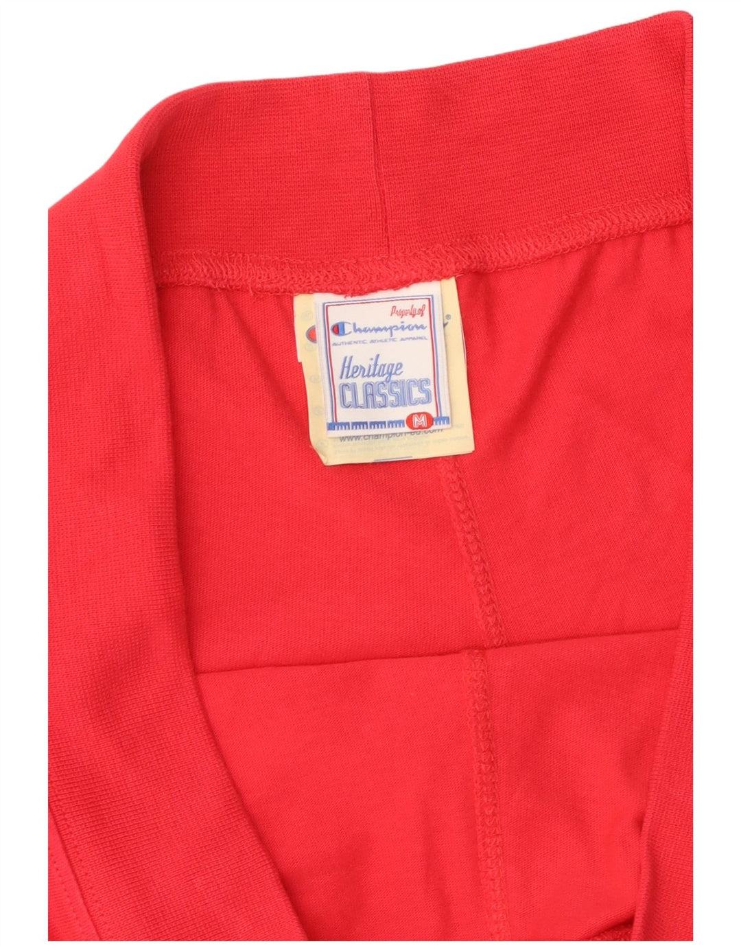 Shorts esportivos femininos CHAMPION Heritage Classics UK 14 algodão vermelho médio