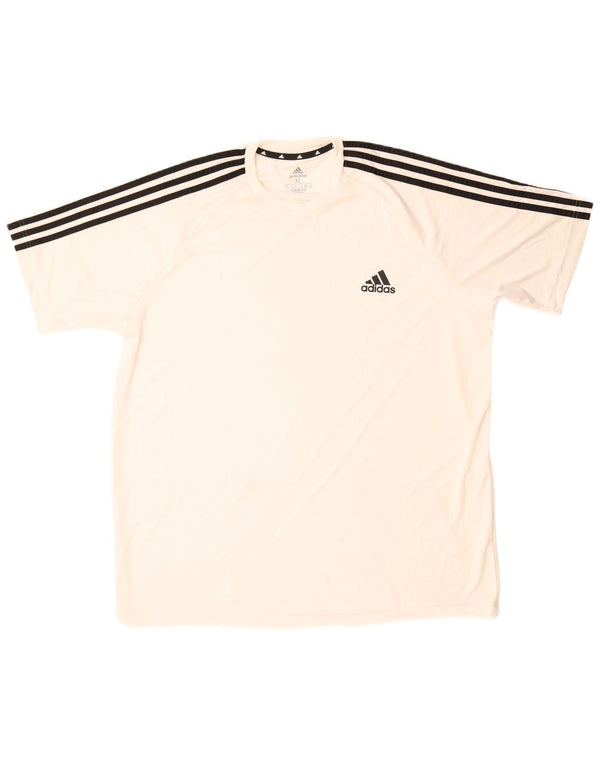 Adidas Mens Aeroready Camiseta Top XL Branco