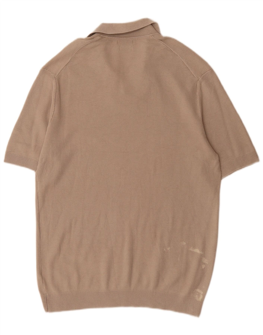 Camisa polo masculina Massimo Dutti grande algodão cinza