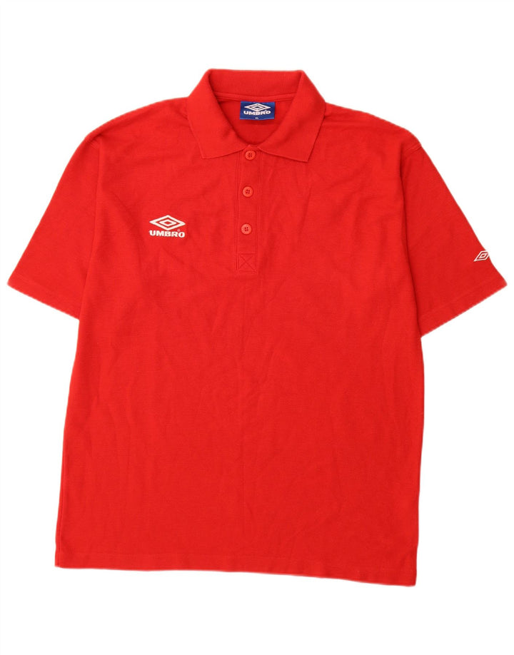 Camisa polo masculina Umbro XL poliéster vermelho