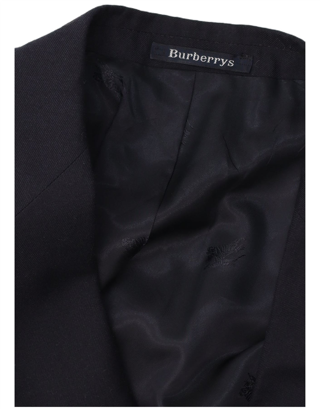 Jaqueta blazer masculina de 2 botões BURBERRYS Reino Unido 40 grande azul marinho