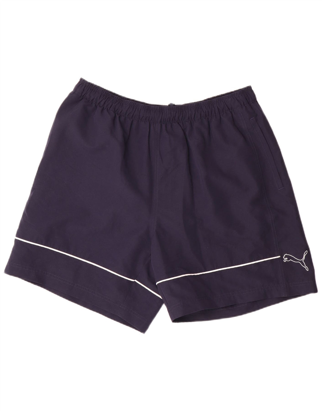 Shorts esportivos masculinos Puma 2XL azul marinho poliéster