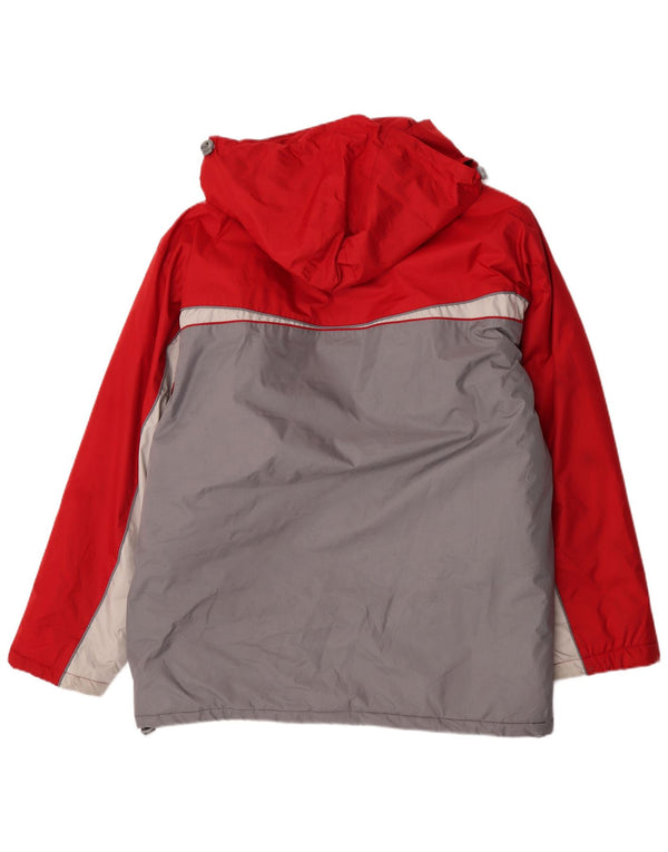 Jaqueta masculina de esqui com capuz Maui and Sons Reino Unido 42 XL cinza Colourblock poliéster