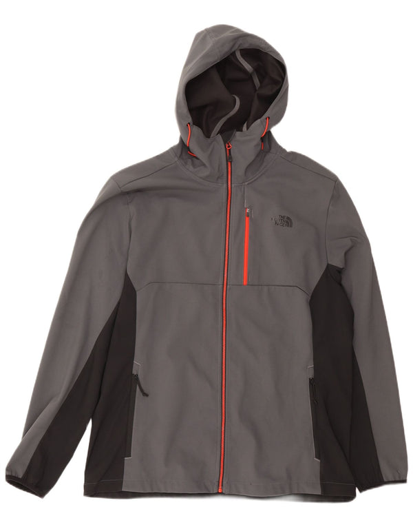 Jaqueta masculina com capuz The North Face XL cinza colorblock
