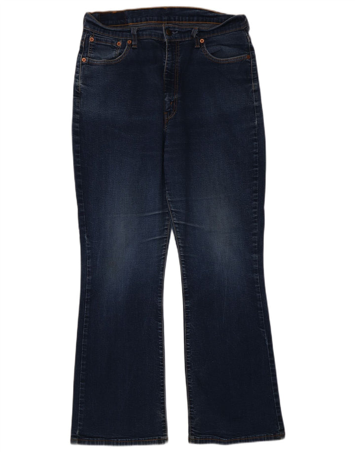 Calça jeans feminina Levi's 584 Bootcut W36 L30 azul algodão