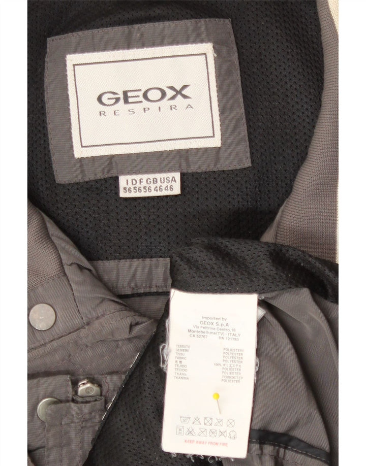 Jaqueta bomber masculina Geox UK 46 3XL poliéster cinza