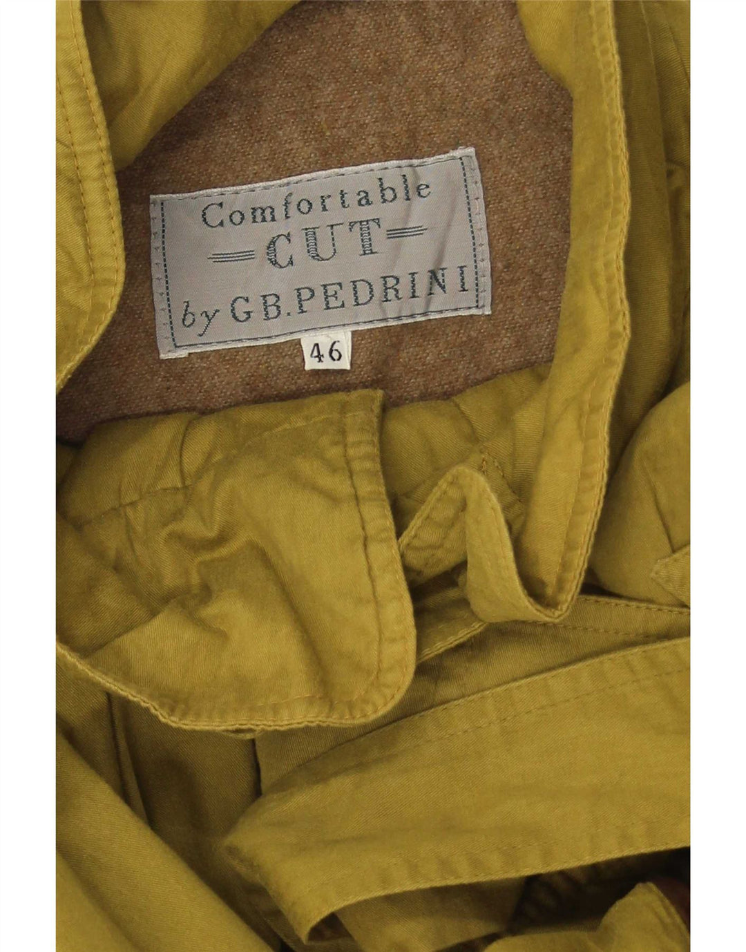 GB.PEDRINI Trench Coat Masculino IT 46 Pequeno Verde