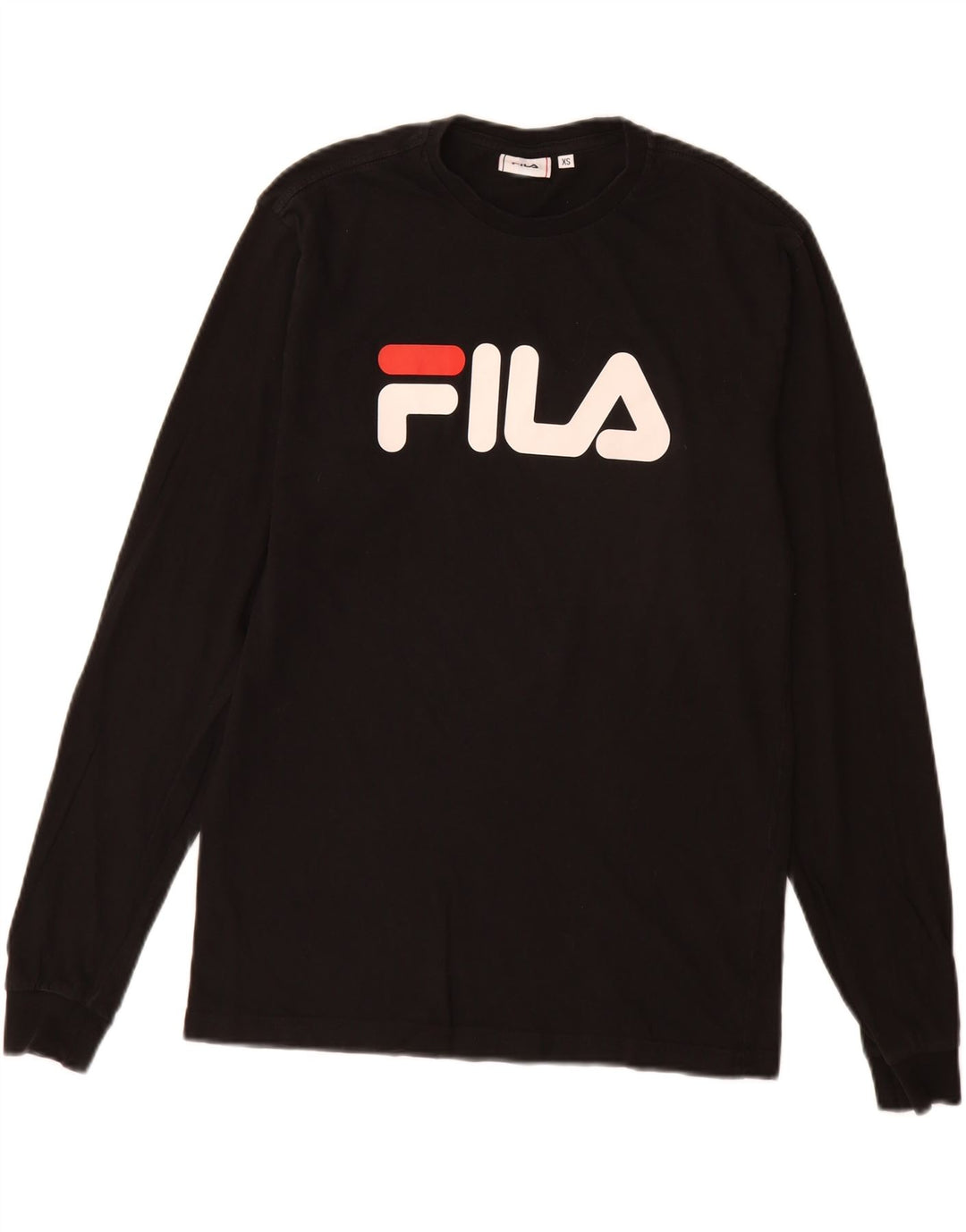 Fila Mens Graphic Top Manga Longa XS Preto Algodão