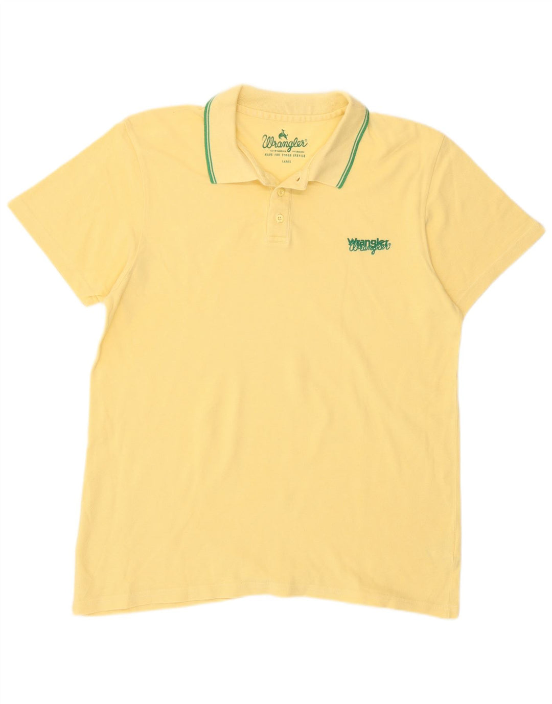 Camisa polo masculina Wrangler grande algodão amarelo