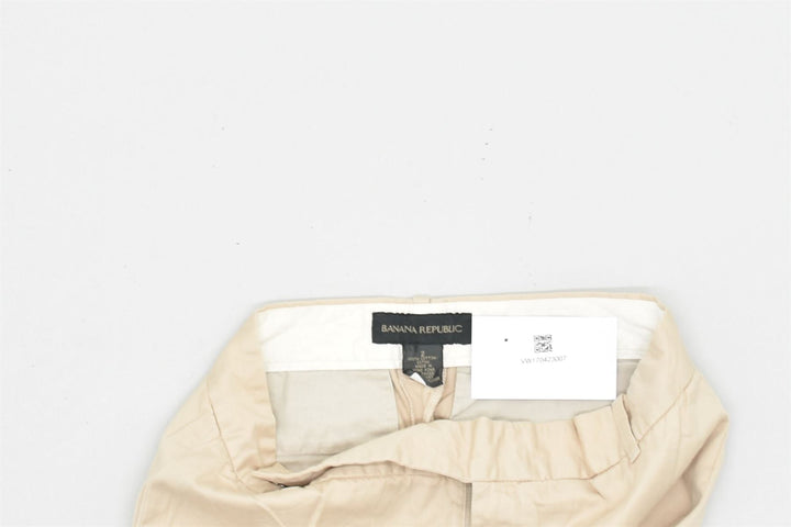BANANA REPUBLIC Womens Straight Cropped Trousers W28 L24 Beige Cotton | Vintage | Thrift | Second-Hand | Used Clothing | Messina Hembry 