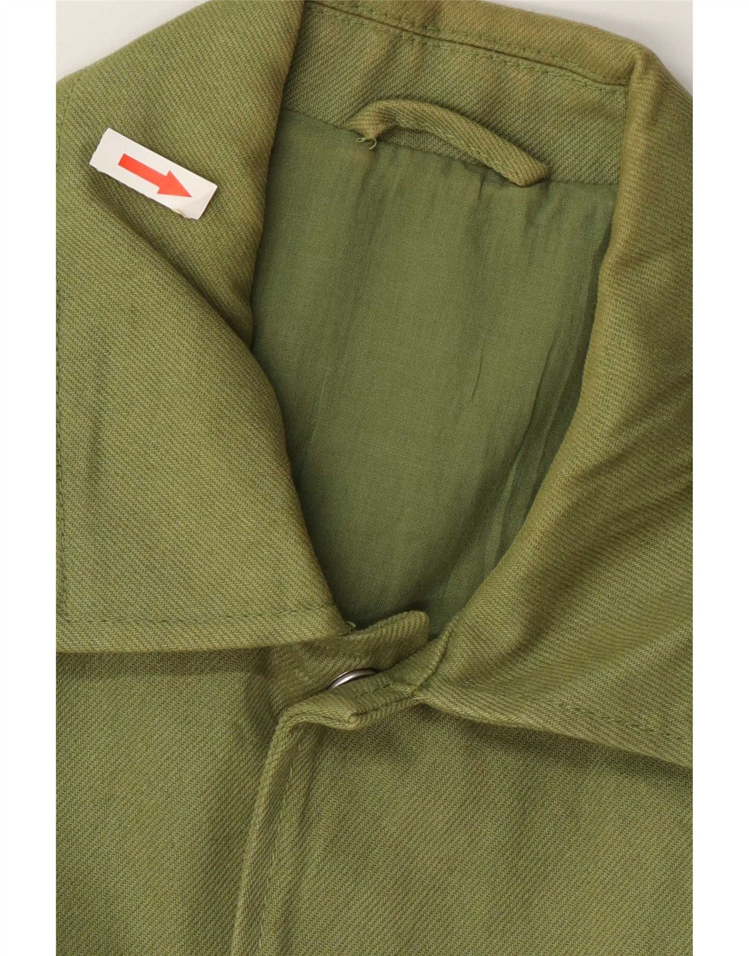 Zara Mens Bomber Jacket UK 36 Pequeno Algodão Verde