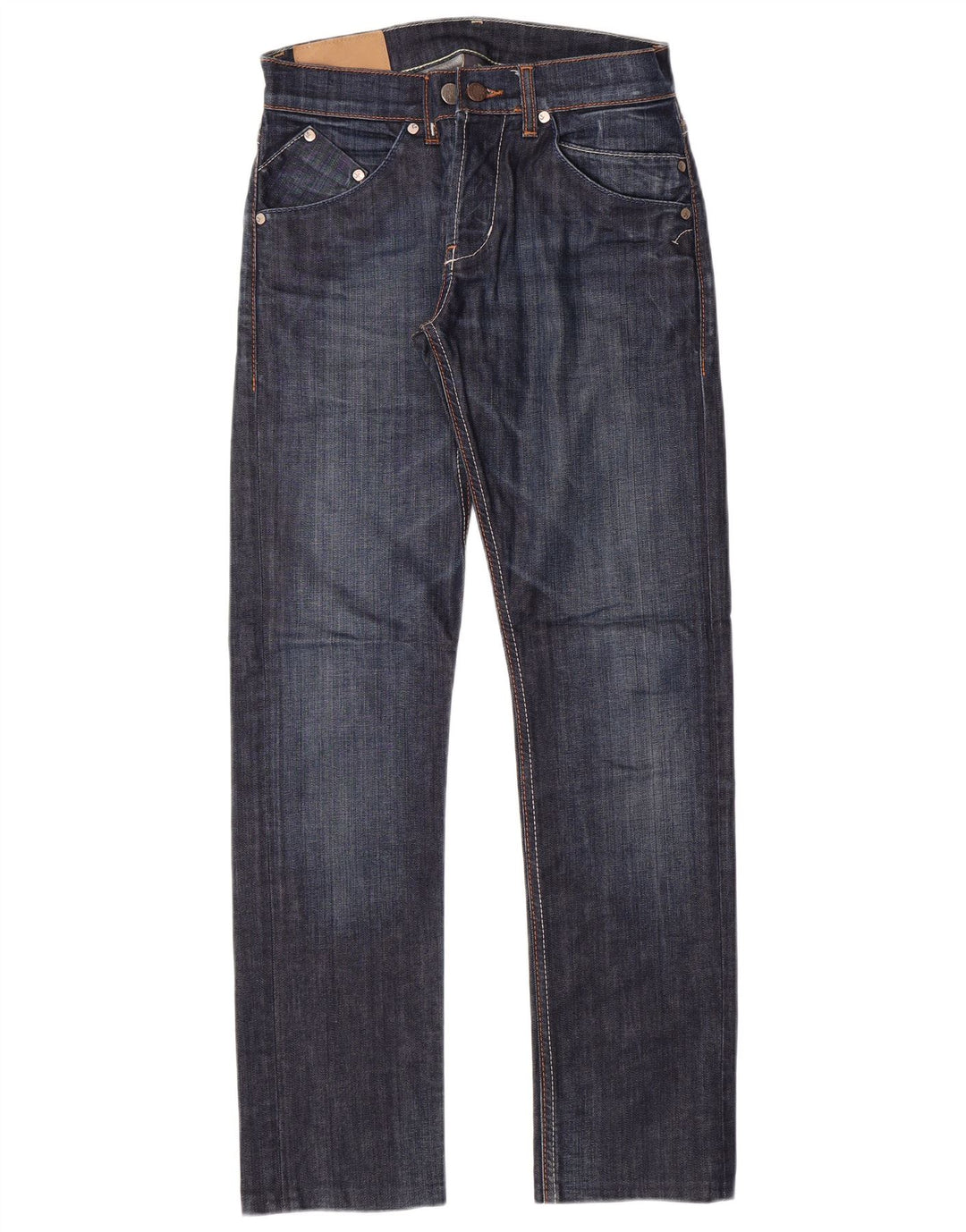 DONDUP Jeans retos femininos W31 L29 algodão azul