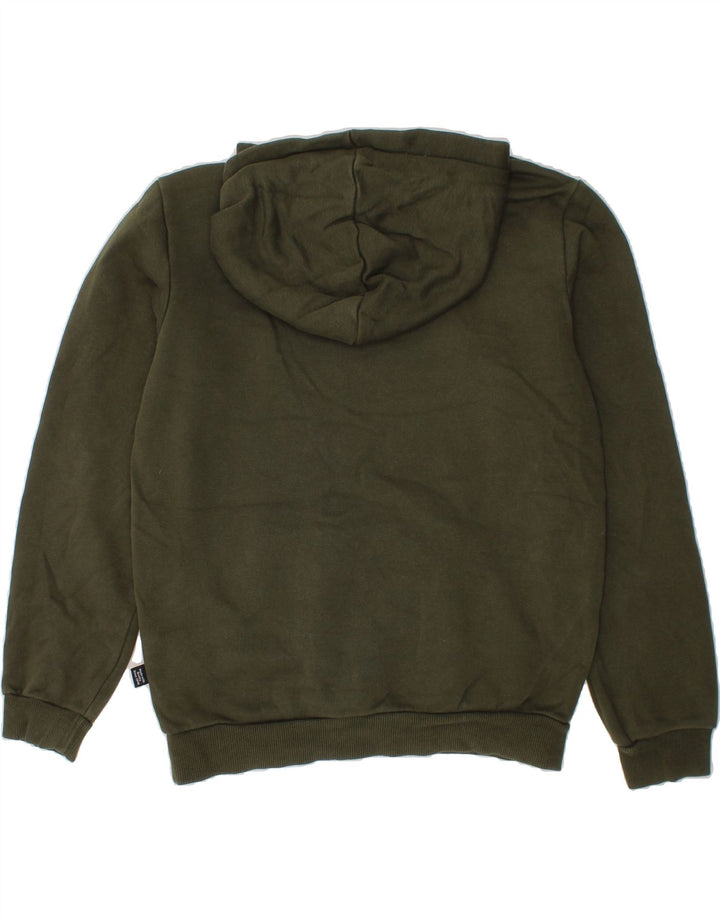 PUMA Boys Graphic Hoodie Jumper 11-12 Years  Green Cotton Vintage Puma and Second-Hand Puma from Messina Hembry 