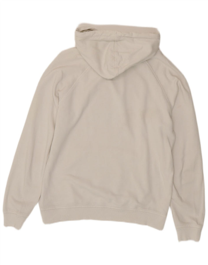 Suéter com capuz gráfico masculino K-Way médio branco