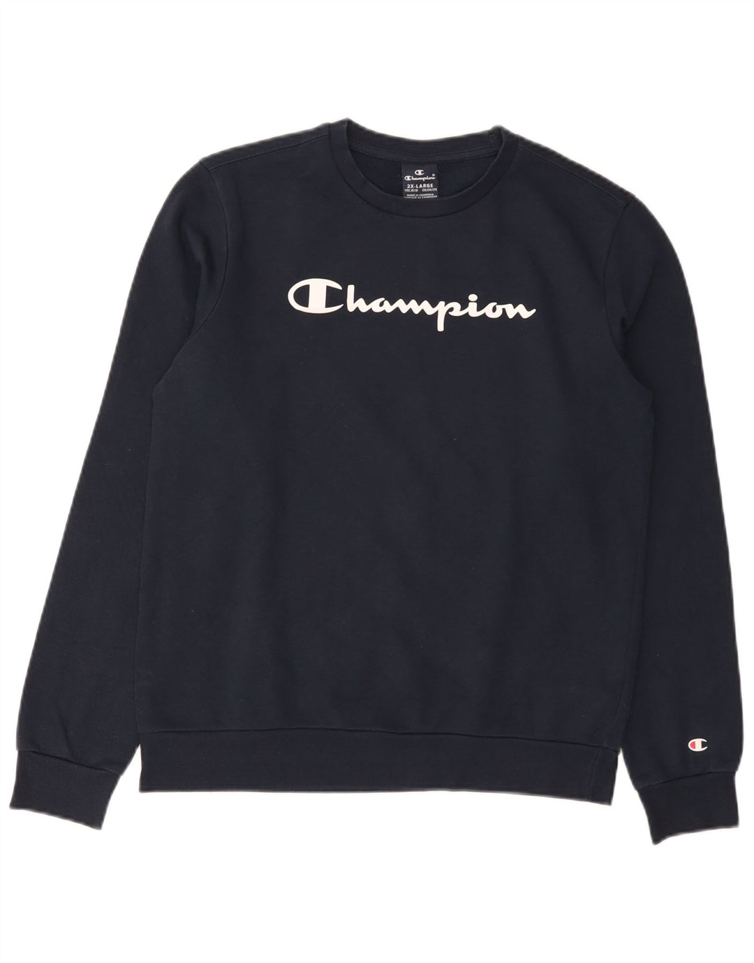 Champion Boys Graphic Moletom Jumper 15-16 Anos 2XL Azul Marinho Algodão