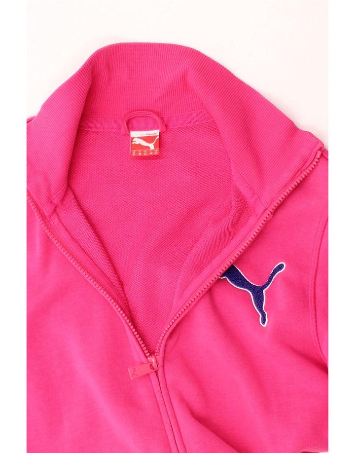 PUMA Womens Tracksuit Top Jacket UK 12 Medium Pink Vintage Puma and Second-Hand Puma from Messina Hembry 