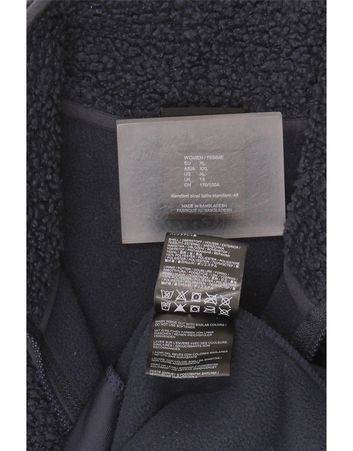 Jaqueta de lã feminina Jack Wolfskin Reino Unido 18 XL azul marinho poliéster