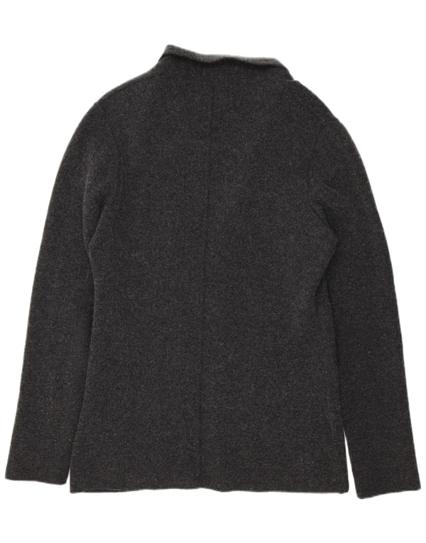 Jaqueta blazer masculina Liu Jo de malha com 3 botões Reino Unido 42 XL lã cinza